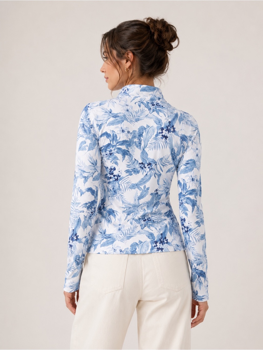 TOMMY BAHAMA Upf 50‎ Printed Golf Quarter Zip Long Sleeve Popover - Picture 3 of 4